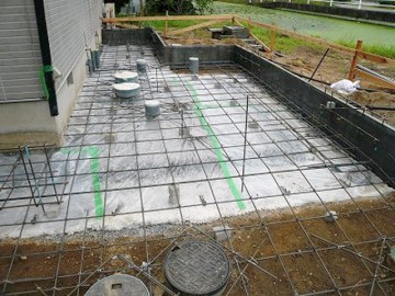 201111_02 H様邸(岡山市東区)増築部分基礎工事